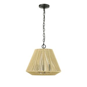 Sterling Three Light Pendant in Matte Black by Millennium