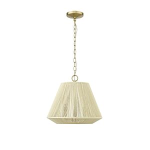 Sterling Three Light Pendant in Modern Gold by Millennium