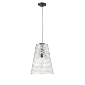 Saben 1-Light Pendant in Matte Black