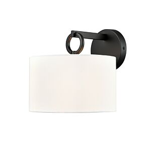 Braxstan 1-Light Wall Sconce in Matte Black