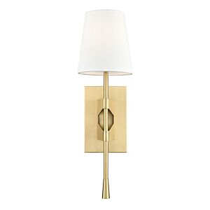 1-Light Wall Sconce in Vintage Brass