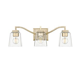 Avenna Three Light Vanity in Modern Gold by Millennium