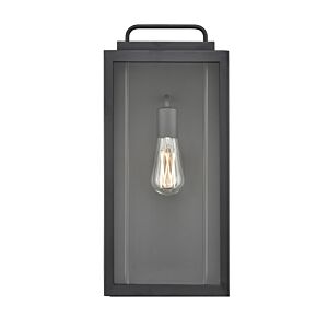 Gallatin 1-Light Outdoor Wall Sconce in Textured Black