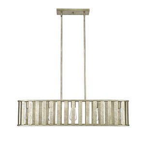 Stella Five Light Chandelier in Antique Silver by Millennium