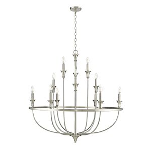 Emery 12-Light Chandelier in Brushed Nickel