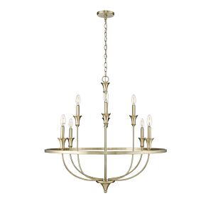 Emery 8-Light Chandelier in Modern Gold