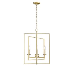 Nellis Four Light Pendant in Modern Gold by Millennium