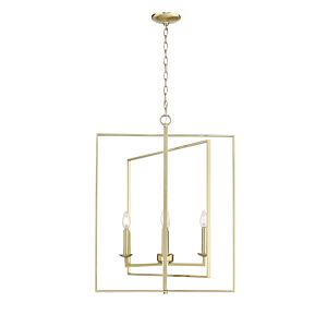 Nellis Four Light Pendant in Modern Gold by Millennium