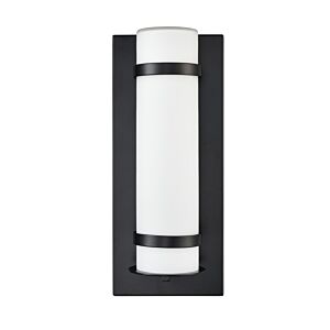 LED Outdoor Wall Sconce in Powder Coated Black