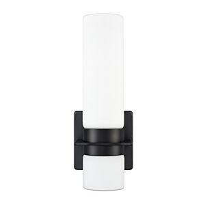 LED Outdoor Wall Sconce in Matte Black