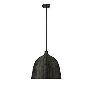 Elise One Light Pendant in Matte Black by Millennium