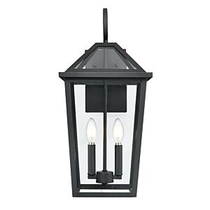 Eston Two Light Outdoor Wall Sconce in Textured Black by Millennium