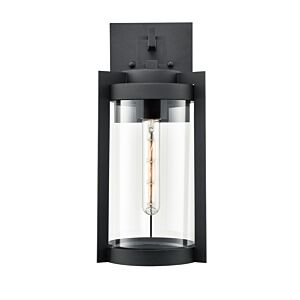 Ellway 1-Light Outdoor Wall Sconce in Textured Black