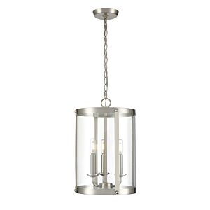 Aydenn Three Light Pendant in Brushed Nickel by Millennium