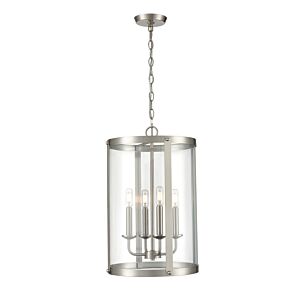 Aydenn Four Light Pendant in Brushed Nickel by Millennium