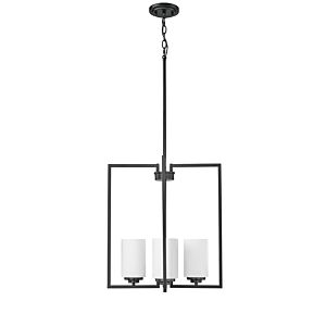 Luxx Four Light Pendant in Matte Black by Millennium