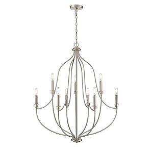 Senoia 9-Light Chandelier in Brushed Nickel