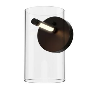 Polo LED Wall Sconce in Black by ET2