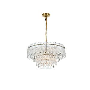 Emilia 6-Light Pendant in Satin Gold