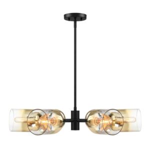 Gatsby 6-Light Chandelier in Matte Black