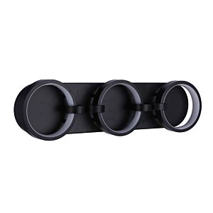 Context 3-Light LED Bathroom Vanity Light in Flat Black