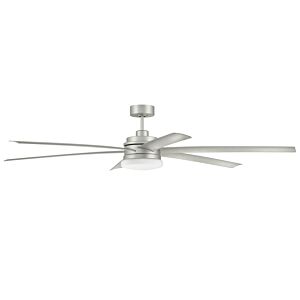 Chilz 1-Light 72" Outdoor Ceiling Fan in Painted Nickel