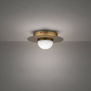 Landed LED Flush Mount in Aged Brass by Modern Forms