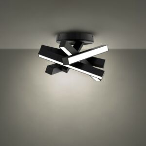 Chaos LED Flush Mount in Black by Modern Forms