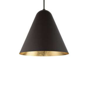 Taper LED Pendant in Bronze & Gold Leaf by Modern Forms