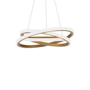 Veloce LED Chandelier in Aged Brass by Modern Forms