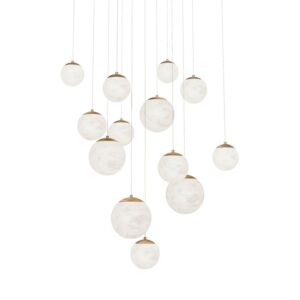 Pisces LED Pendant in Aged Brass by Modern Forms