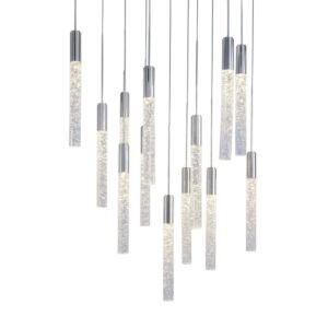 Magic LED Pendant in Polished Nickel by Modern Forms