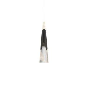 Kilt LED Mini Pendant in Black by Modern Forms