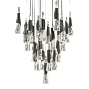 Kilt LED Pendant in Black by Modern Forms