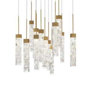 Minx LED Pendant in Aged Brass by Modern Forms