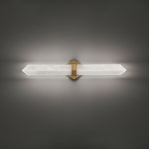 Javelin LED Bathroom Bathroom Vanity Light Bathroom Vanity Light in Aged Brass by Modern Forms