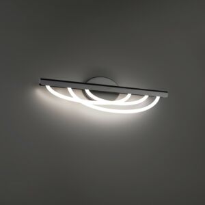 Swoop LED Bathroom Bathroom Vanity Light Bathroom Vanity Light in Black by Modern Forms