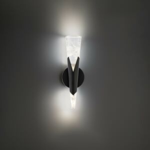 Kilt LED Wall Sconce in Black by Modern Forms