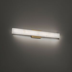 Lanza LED Bathroom Bathroom Vanity Light Bathroom Vanity Light in Aged Brass by Modern Forms