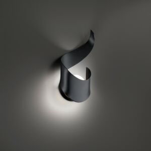 Flamme LED Outdoor Wall Sconce in Black by Modern Forms