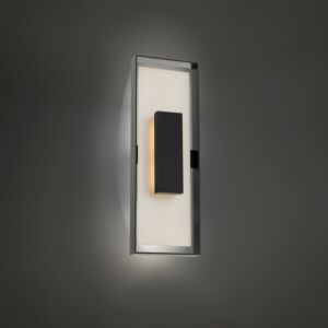 Boxie LED Outdoor Wall Sconce in Black Brushed Nickel by Modern Forms