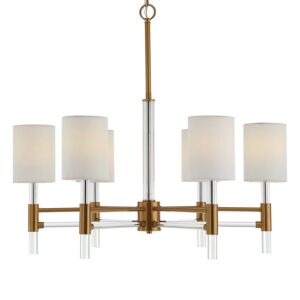 Welkin  Chandelier in Warm Brass by Uttermost