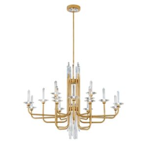 Calliope LED Chandelier in Soft Gold by Schonbek