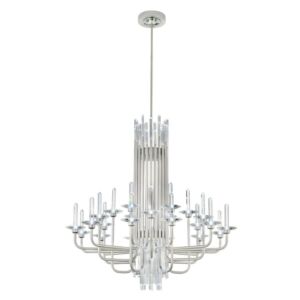 Calliope LED Chandelier in Soft Silver by Schonbek