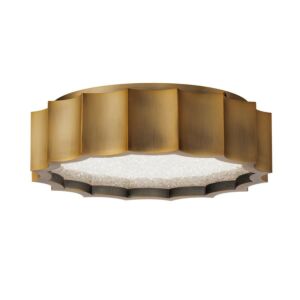 Tarte LED Flush Mount in Aged Brass by Schonbek