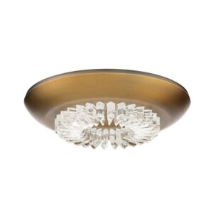 Bellaire LED Flush Mount in Aged Brass by Schonbek