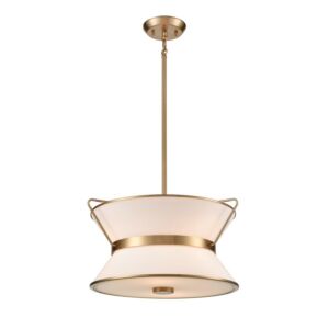 Layla LED Chandelier in Brushed Brass by Artcraft