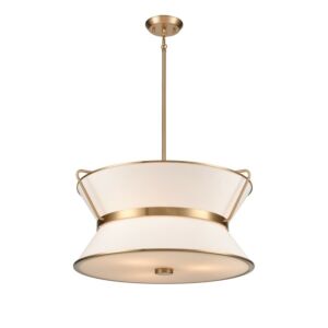 Layla LED Chandelier in Brushed Brass by Artcraft