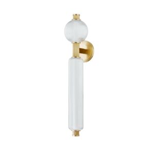 Atom LED Wall Sconce in Vintage Brass by Corbett Lighting