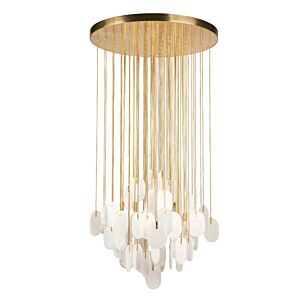 Constaledo Eight Light Pendant in Brass by Metropolitan